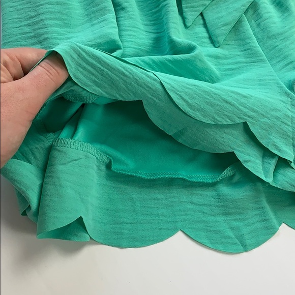 Seafoam Scalloped Shorts - Picture 5 of 7